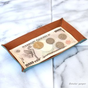 画像3: 革トレイ イタリアンレザー カラーオーダーメイド