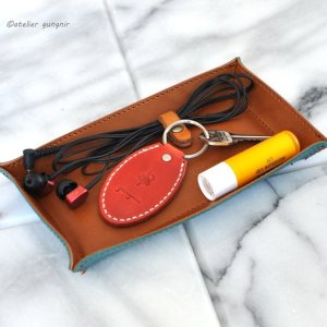 画像5: 革トレイ イタリアンレザー カラーオーダーメイド