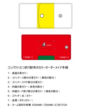 画像8: コンパクト 手の平サイズ ミニ財布 イタリアンレザー カラーオーダーメイド
